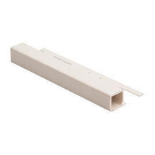 12mm - TPP124.32 Genesis P.V.C Plastic Square Edge Tile Trim Soft Cream TPP
